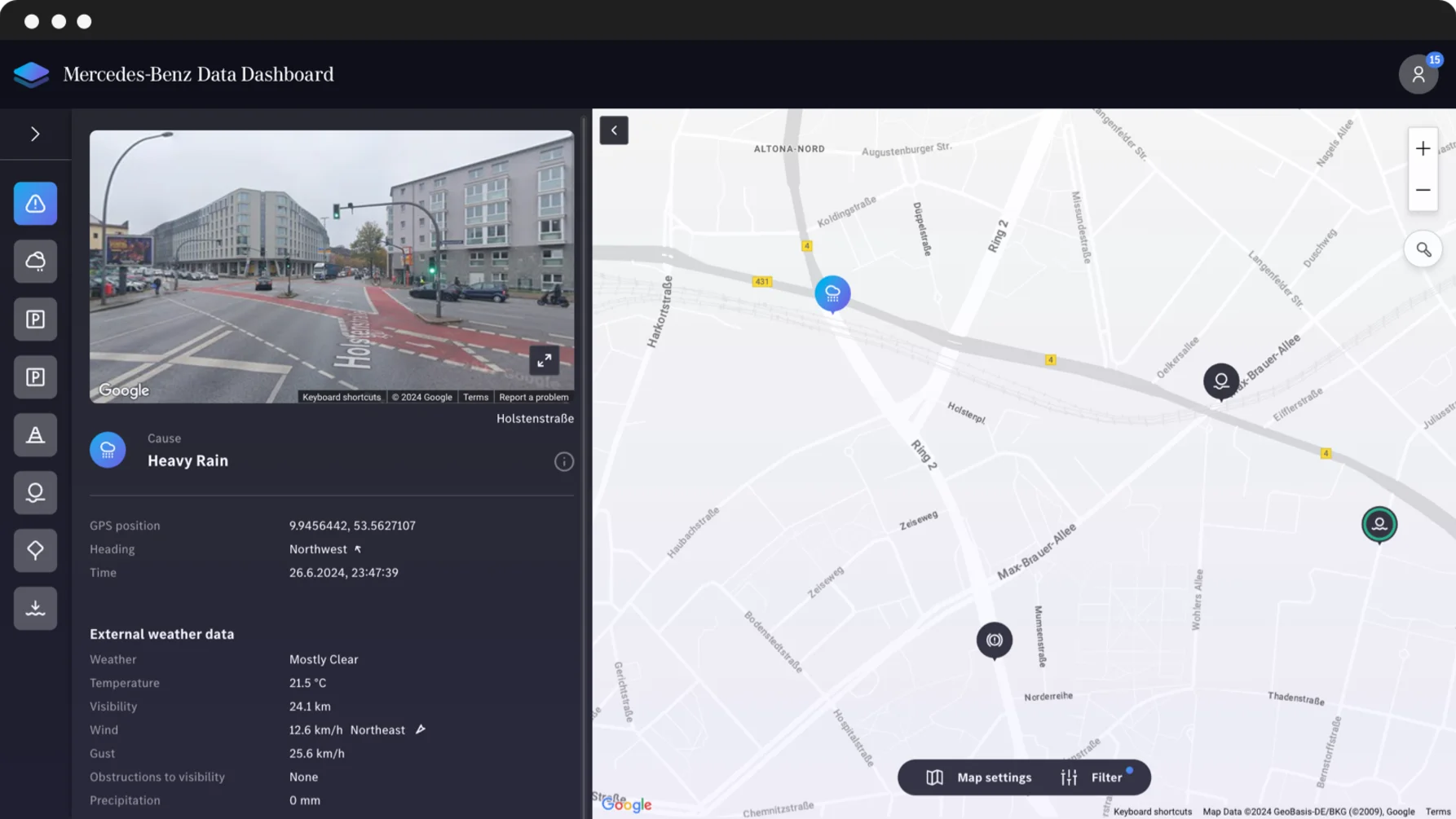 Do not allow motorists to drive into poor visibility conditions without timely warning.